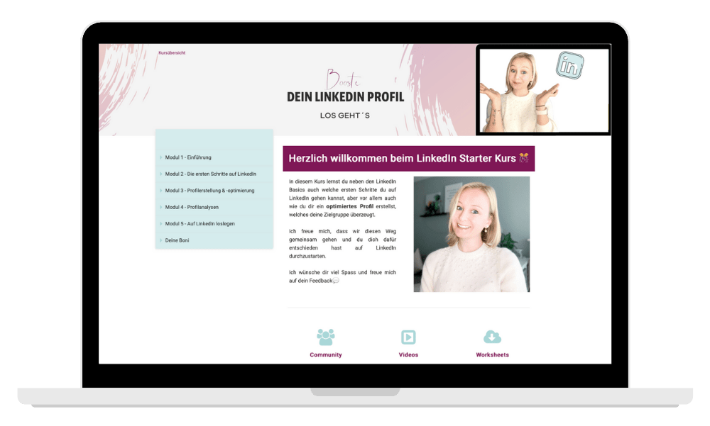 LinkedIn Online Kurs für Anfängera LinkedIn Online Kurs für Anfängera